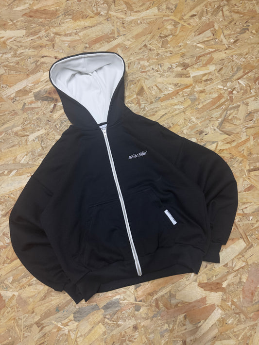 Essential Hoodie Zip-Up Black (S)