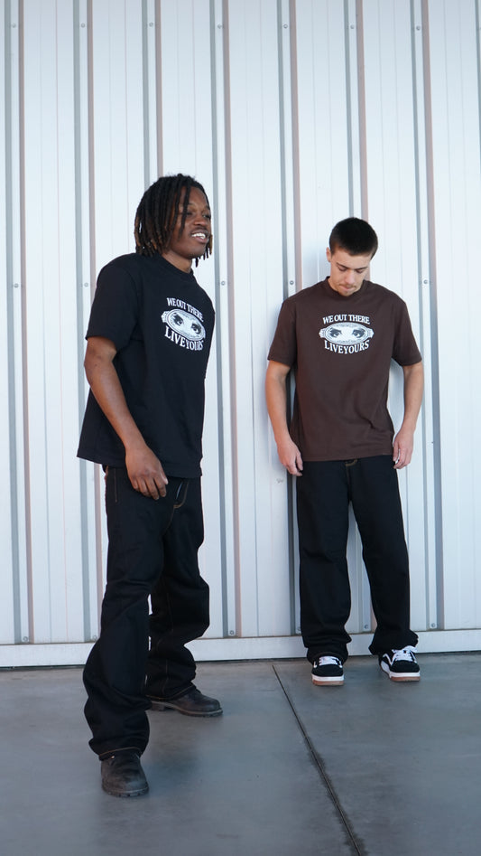'Live Yours' Tee [Black/Chocolat]