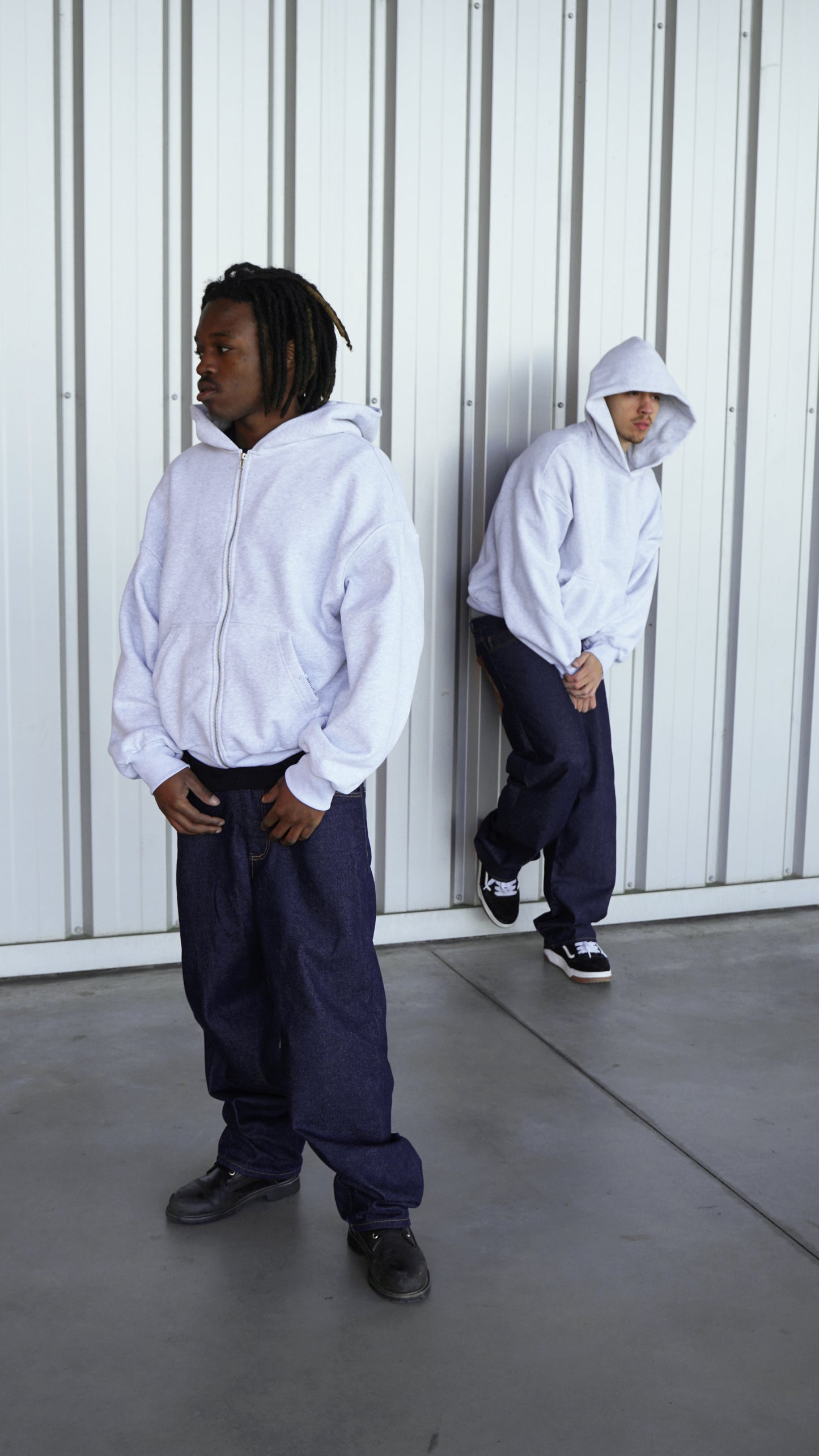 Essential Zip-Up  [Light Grey]