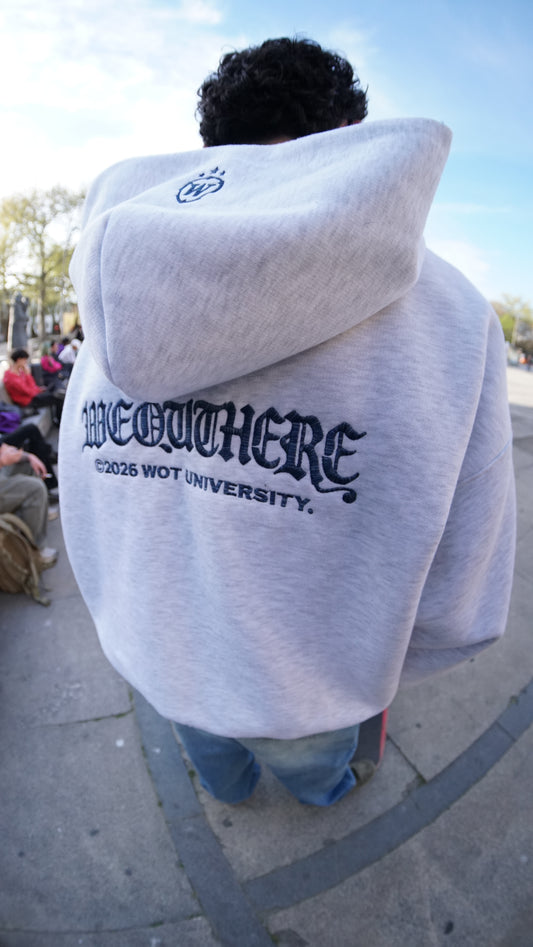 Uni  Hoodie [Light Grey/Malte Blue]