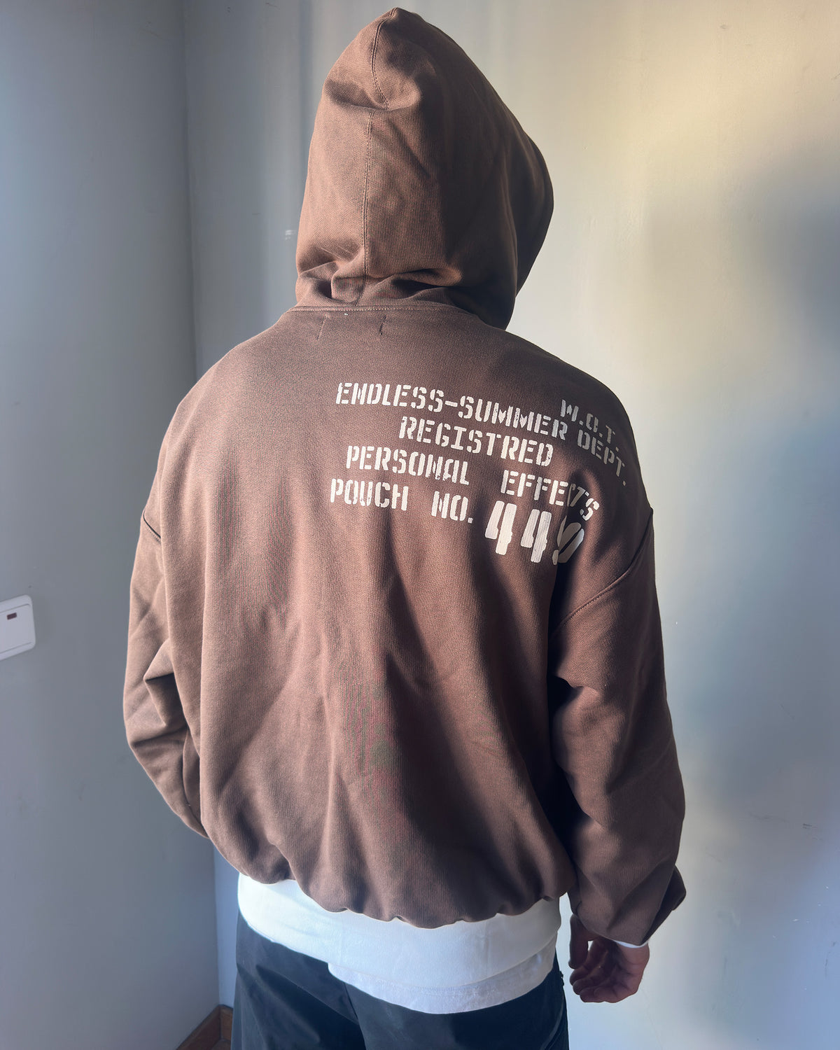 Brown Endless Dept. Hoodie M sample