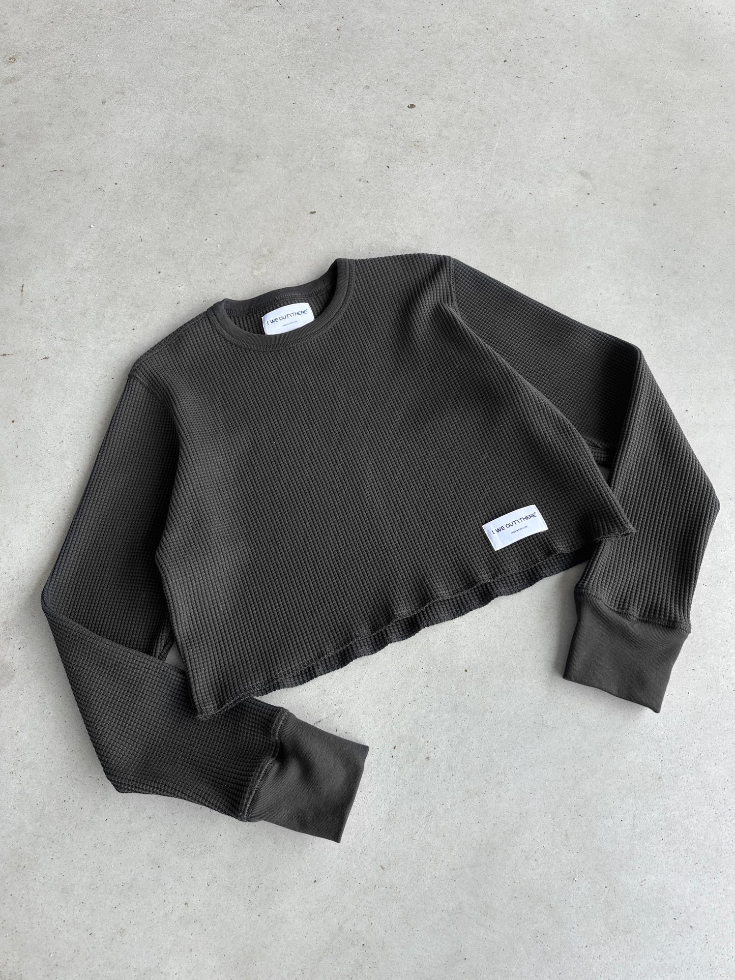 Heavyweight Waffle Top [Black]