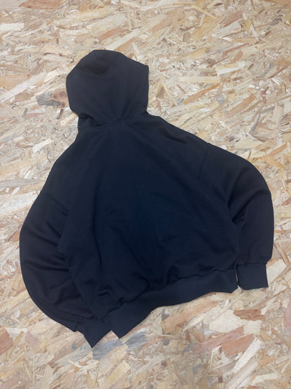Hoodie Zip-Up Black/Pink Letters (S)