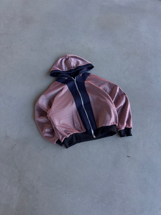 'Velvet' Zip-Up [Navy]