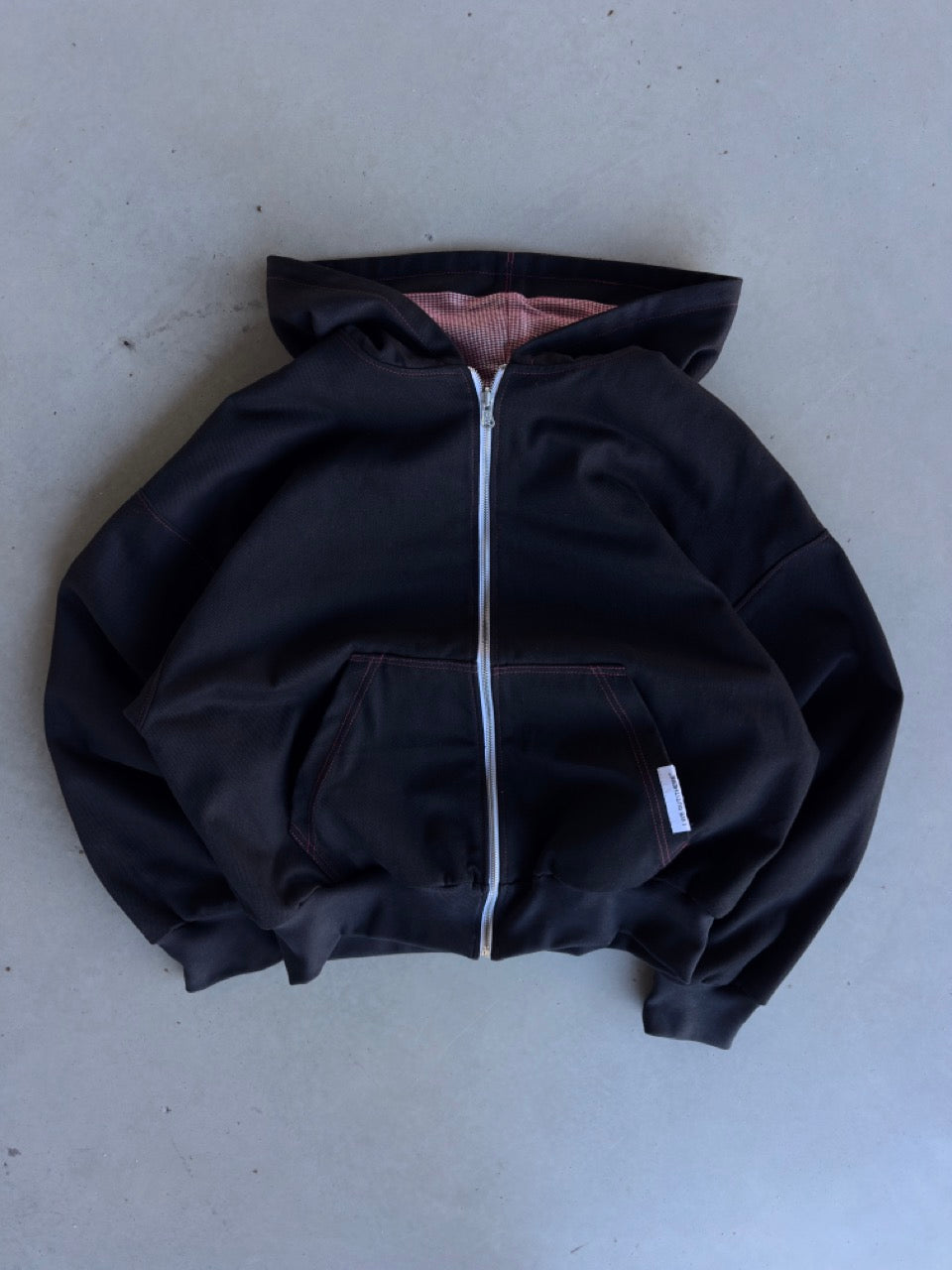 'Velvet' Zip-Up [Black]