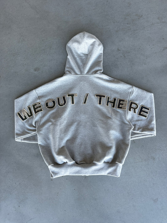 Camo Back Logo Zip-Up [Heather Grey]