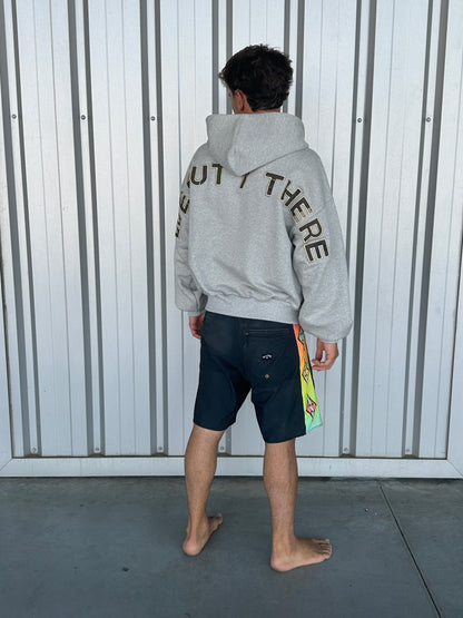 Camo Back Logo Zip-Up [Heather Grey]