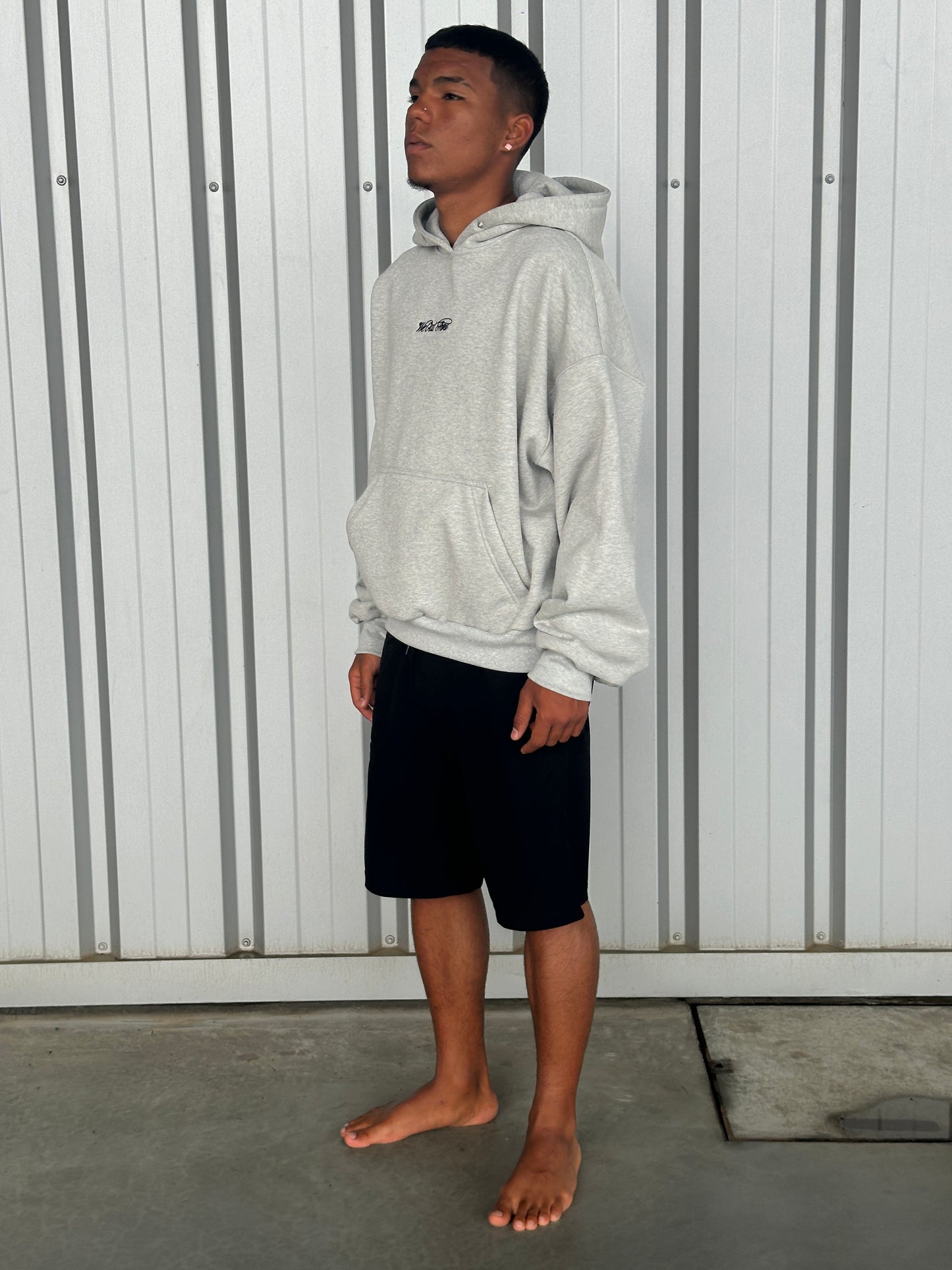 Big Signature Hoodie  [Grey]