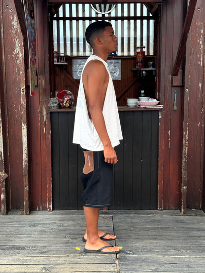 Corduroy Backpocket Jorts  [Black]