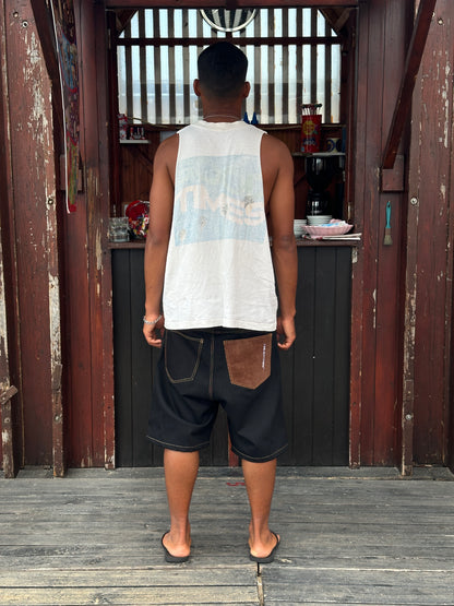 Corduroy Backpocket Jorts  [Black]