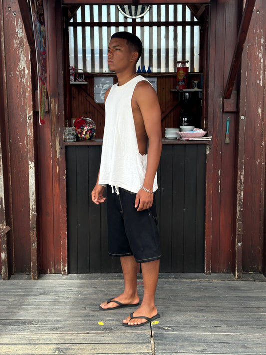 Corduroy Backpocket Jorts  [Black]