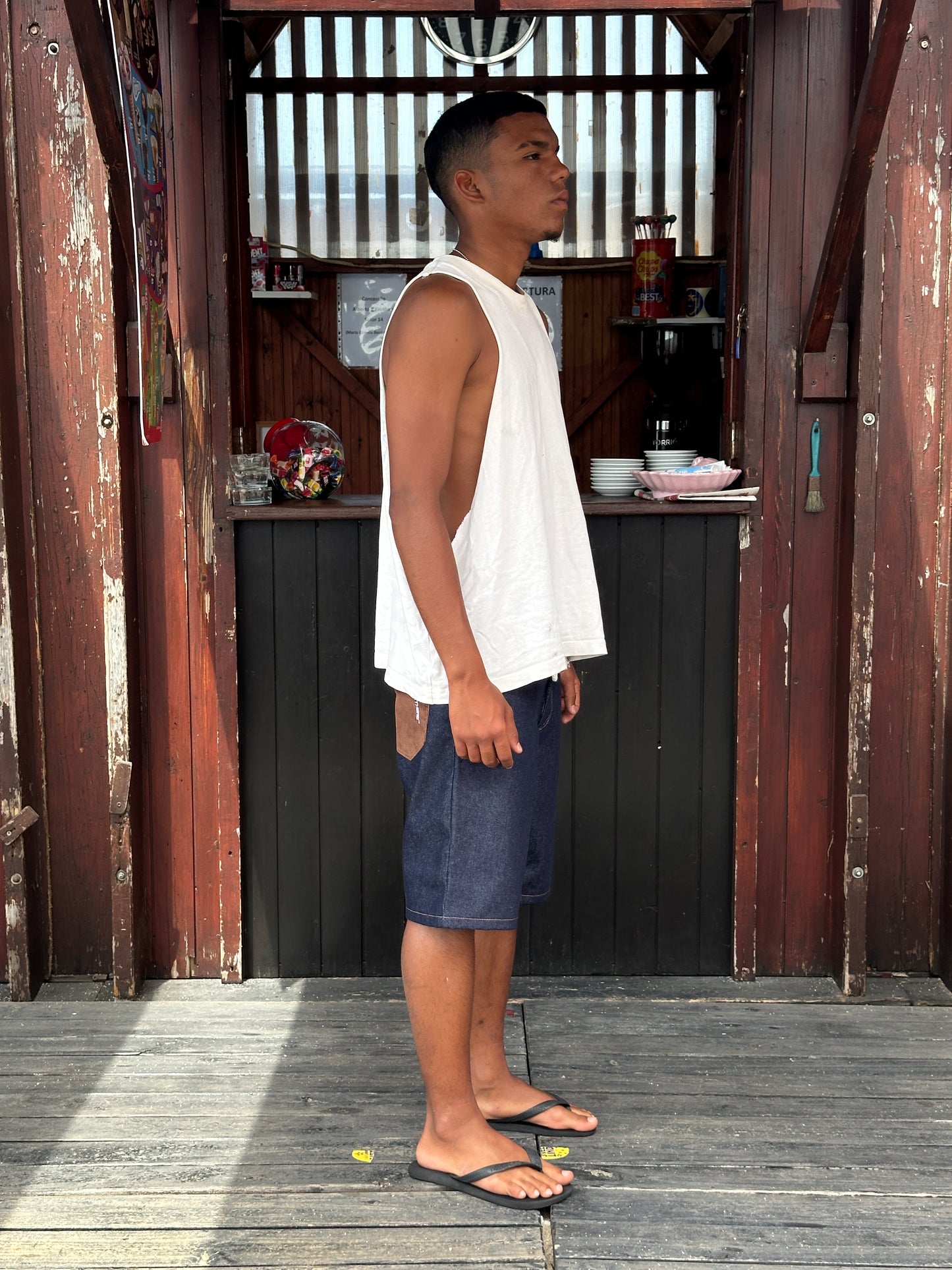 Corduroy Backpocket Jorts  [Navy]