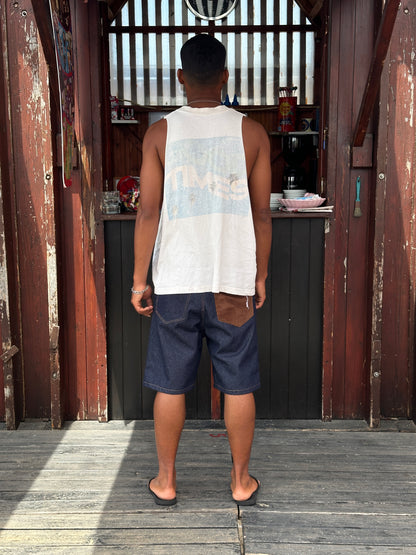 Corduroy Backpocket Jorts  [Navy]