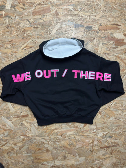 Pink Back Logo Zip-up [Black] L
