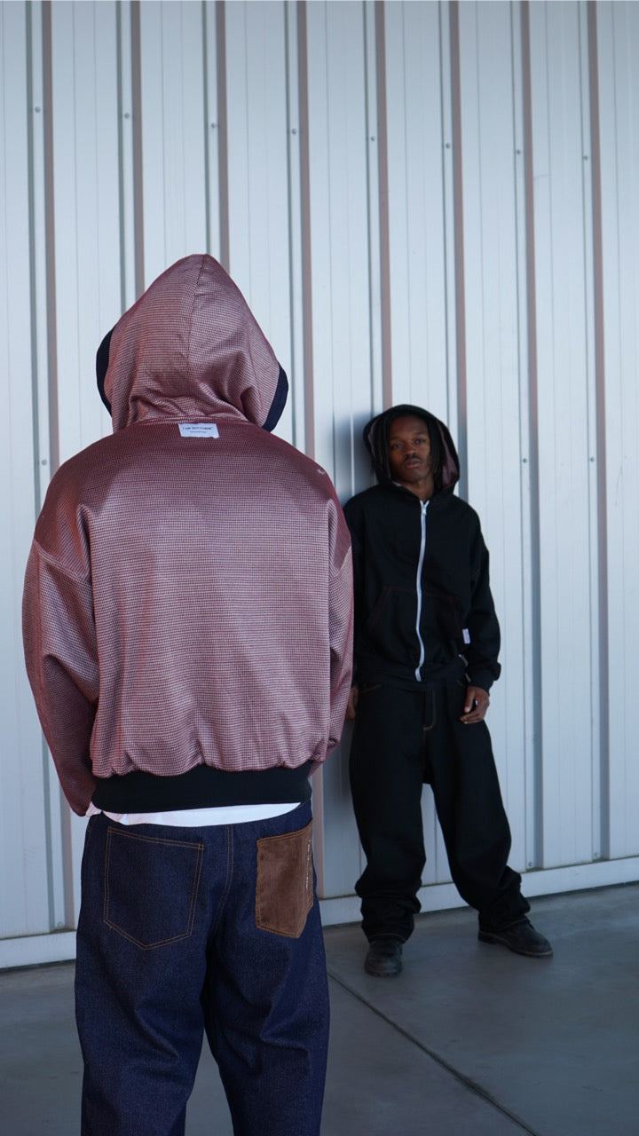 'Velvet' Zip-Up [Navy]