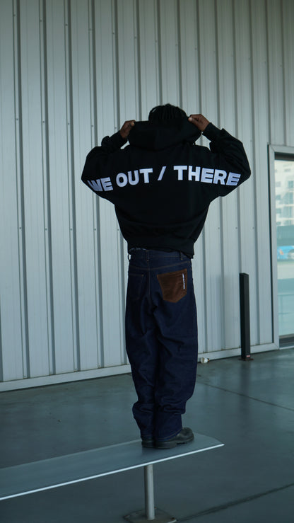 Corduroy Backpocket Raw Jeans  [Navy]