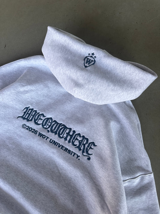 Uni  Hoodie [Light Grey/Malte Blue]