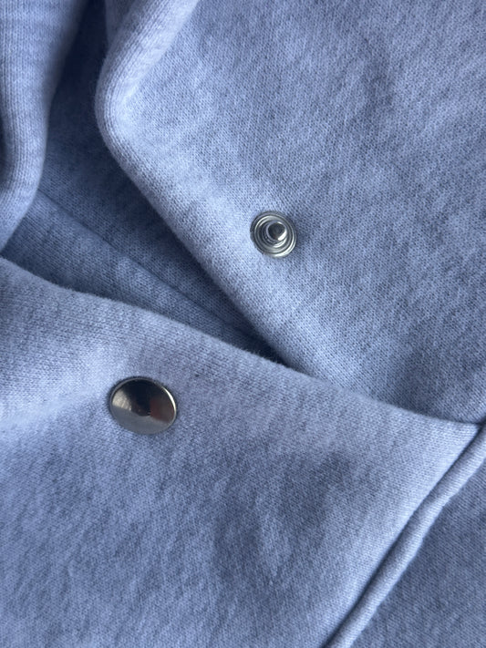 Uni  Hoodie [Light Grey/Navy Blue]