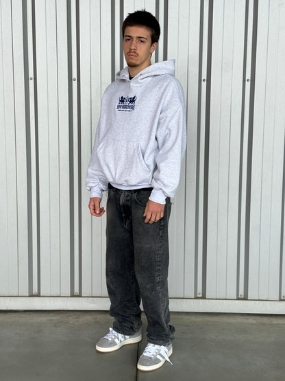 Hoodie Uni [Cinzento Claro/Azul Marinho]