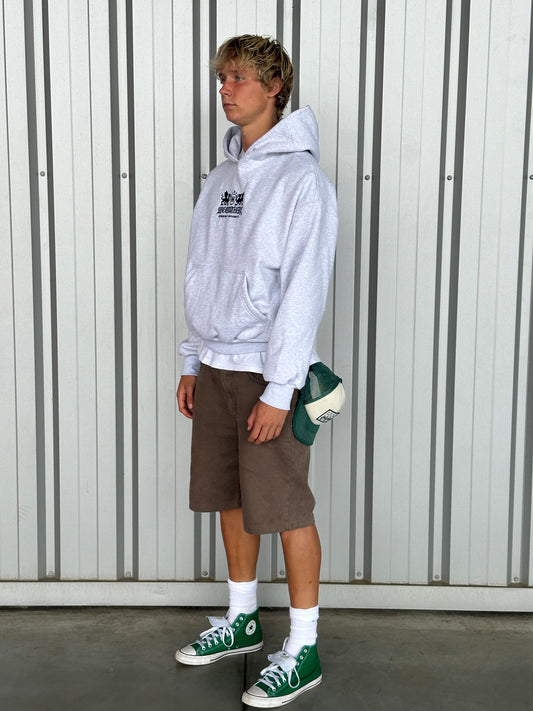 Uni  Hoodie [Light Grey/Malte Blue]