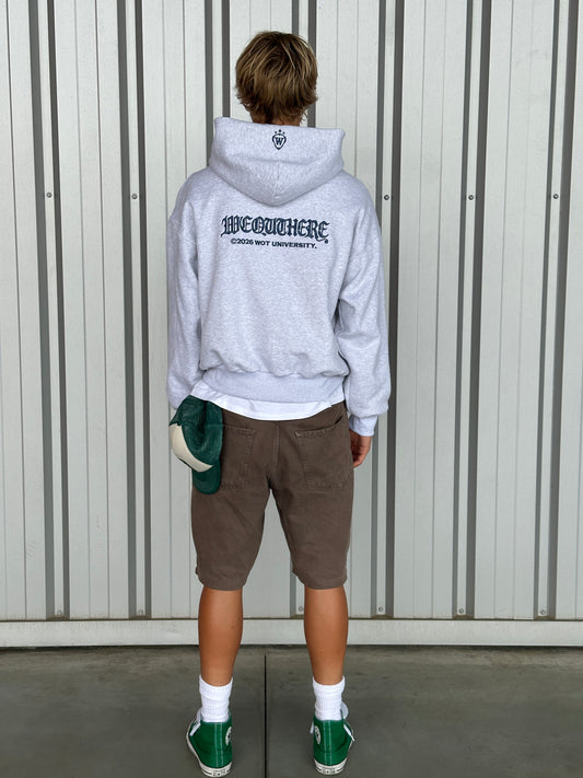 Uni  Hoodie [Light Grey/Malte Blue]