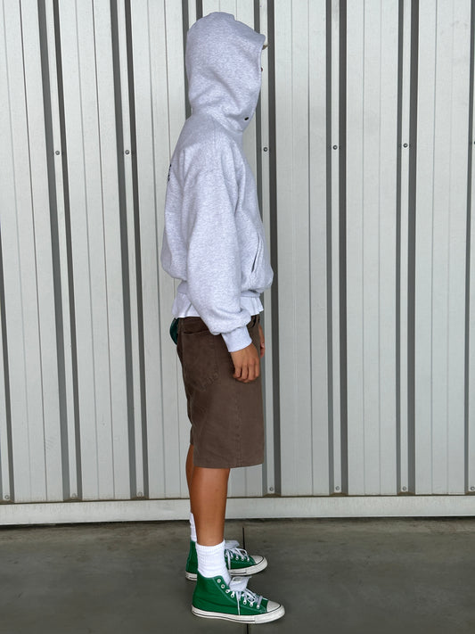 Uni  Hoodie [Light Grey/Malte Blue]