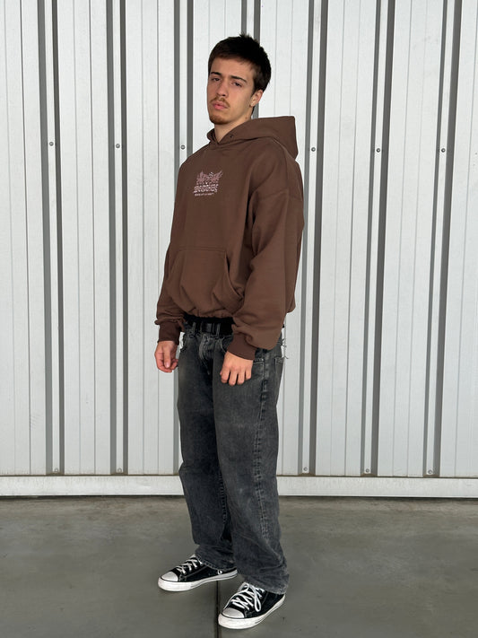 Uni  Hoodie [Brown/Pink]