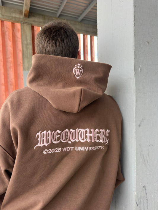 Uni  Hoodie [Brown/Pink]