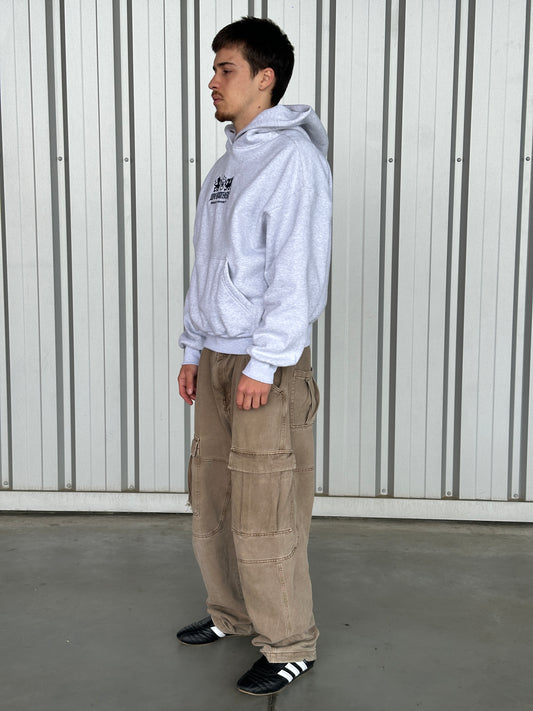 Uni  Hoodie [Light Grey/Malte Blue]