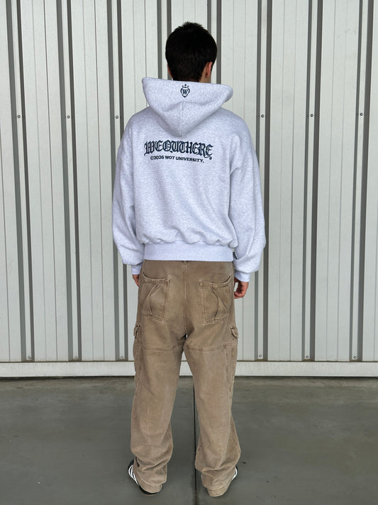 Uni  Hoodie [Light Grey/Malte Blue]