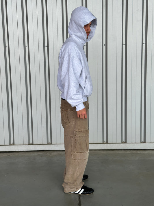Uni  Hoodie [Light Grey/Malte Blue]