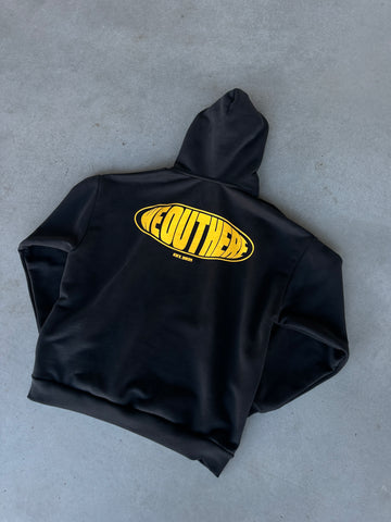 OVAL LOGO HOODIE [BLACK]