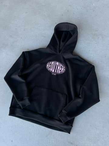 OVAL LOGO HOODIE [PINK]