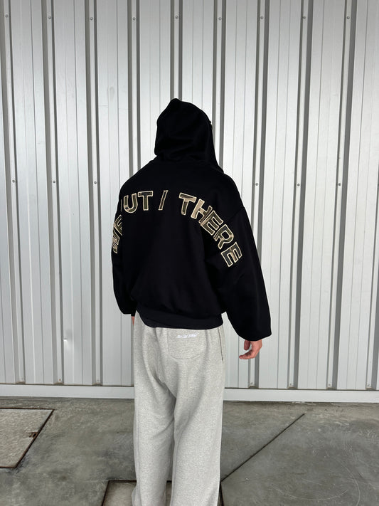 Camo Reversible Back Logo Zip-Up [Black]