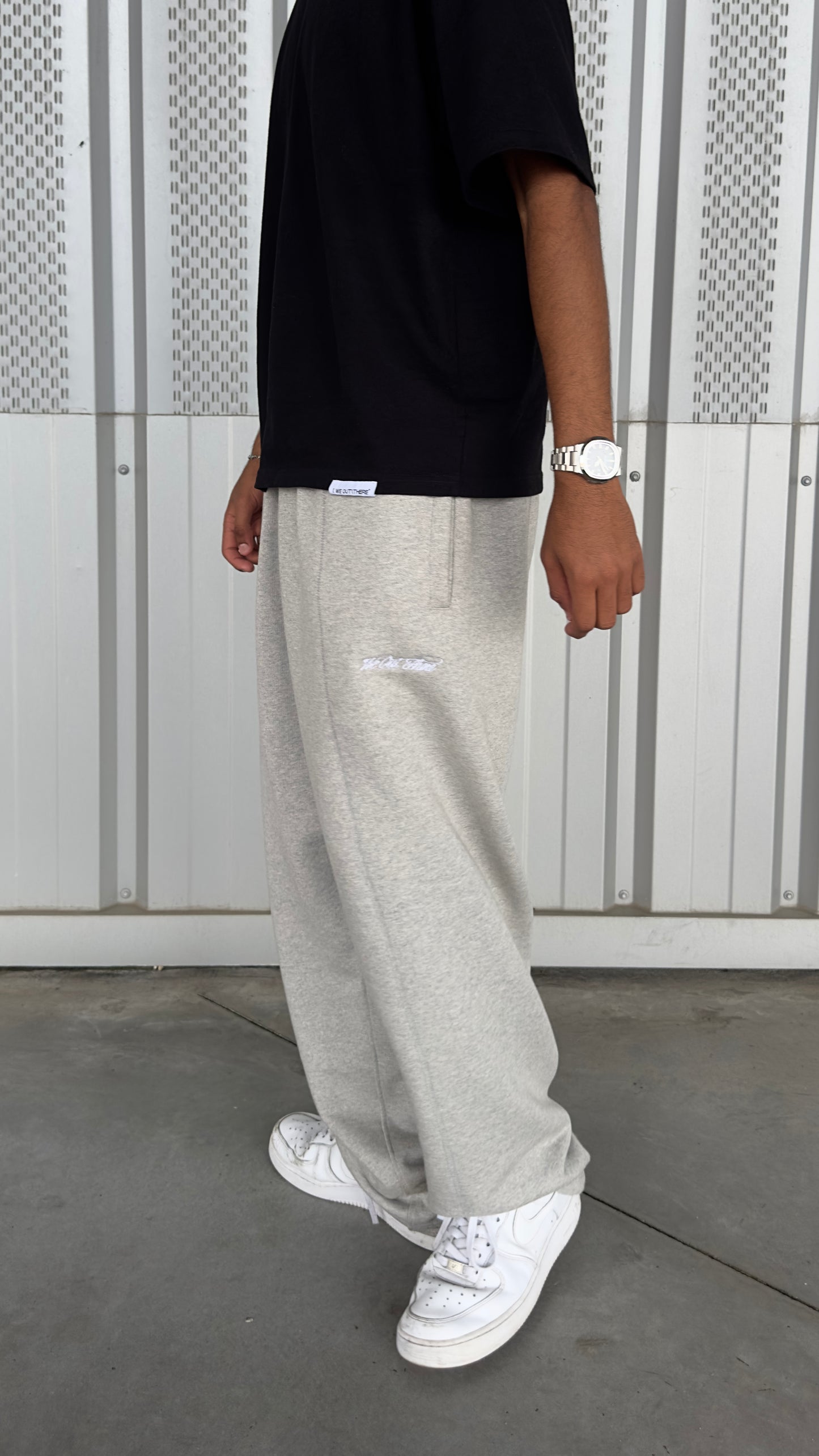 Essential Sweatpants [Black/Heather Grey]