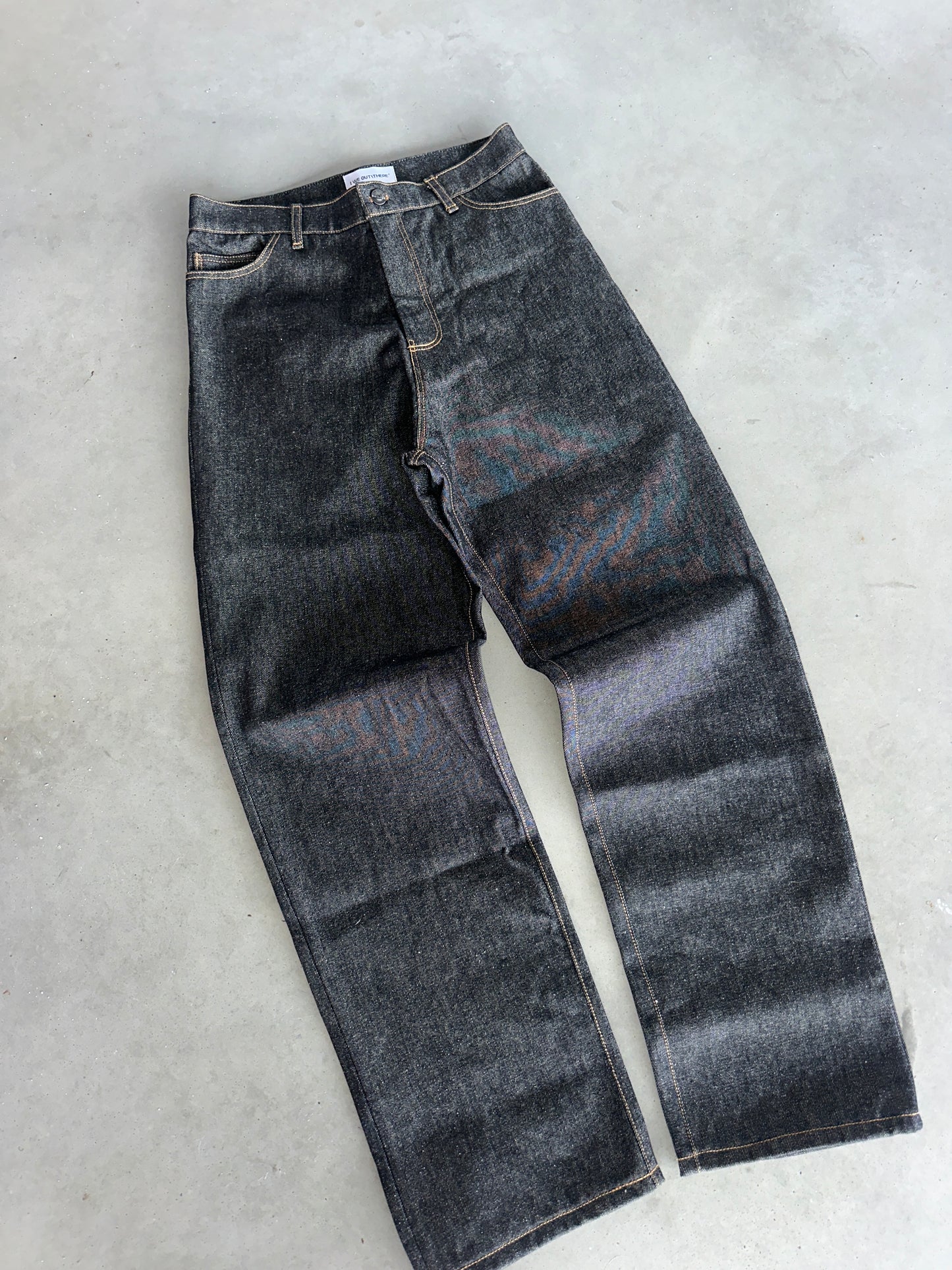 Corduroy Backpocket Raw Jeans [Selvedge]