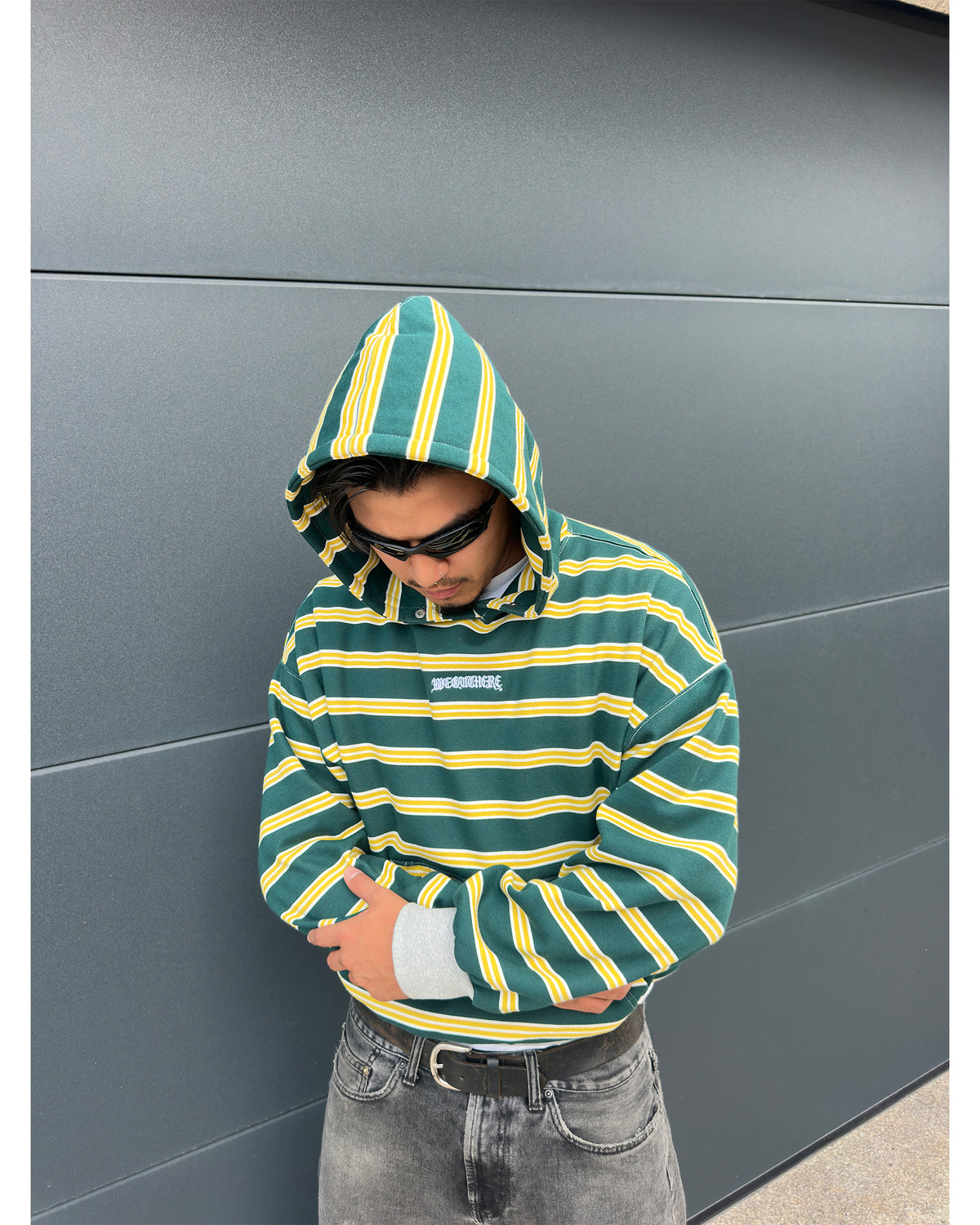 Greenstripped Hoodie