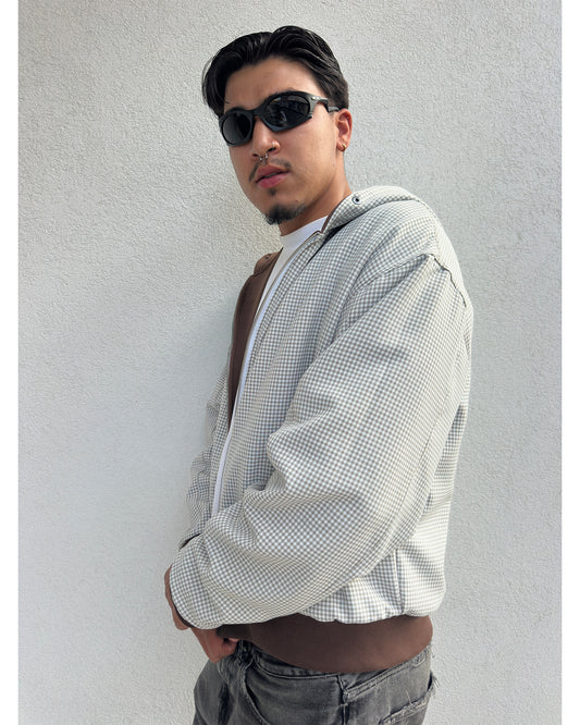 Chess Reversible Zip Through Hoodie