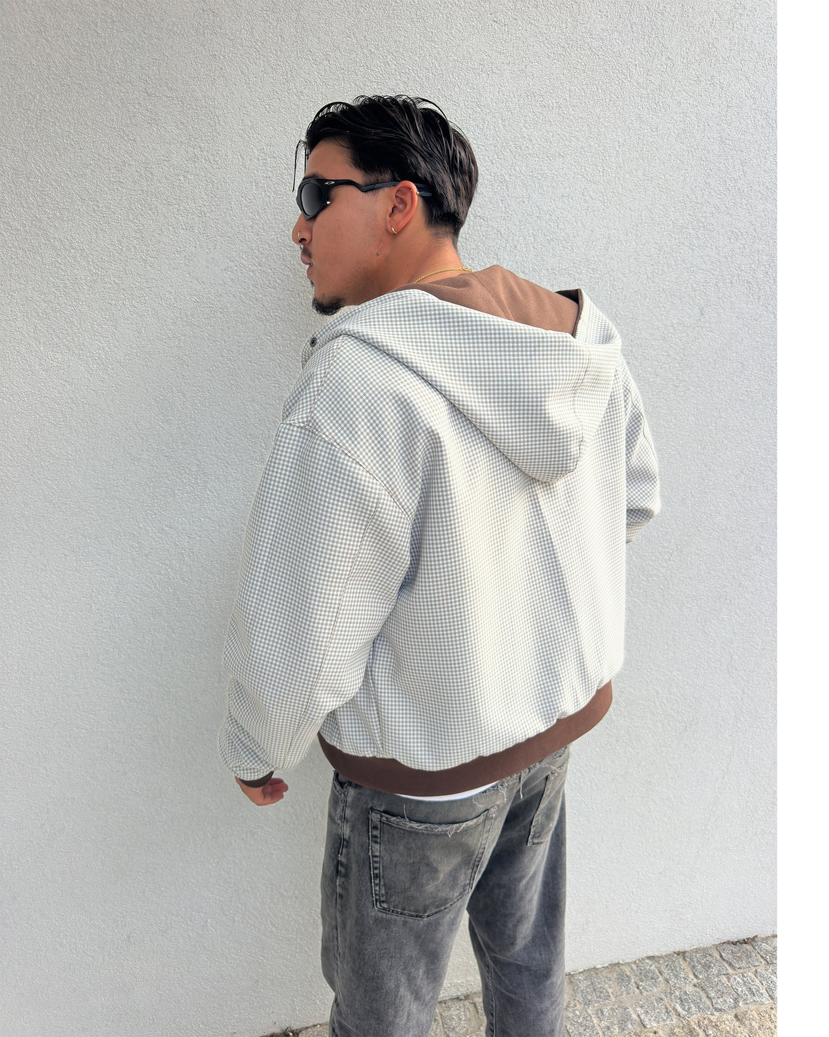 Chess Reversible Zip Through Hoodie