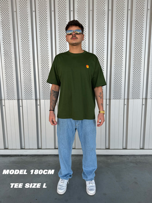 THE FACE T-shirt [Green/White/Black]